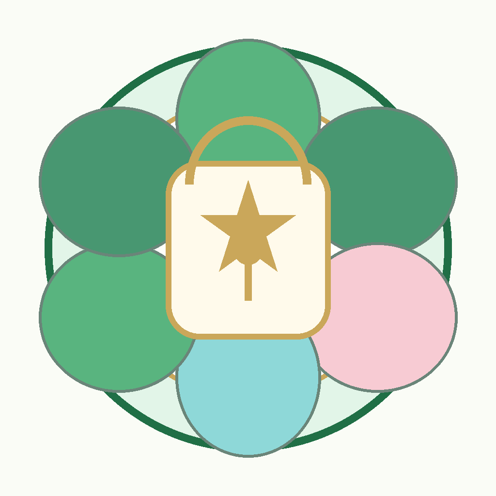 Flor-Eco com relicário contemporâneo